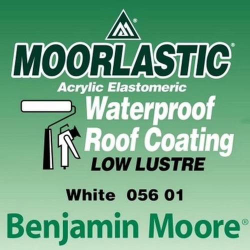 Benjamin Moore 056 Moorlastic Roof Coating / Αδιάβροχο Ελαστομερές Ταρατσών  10Ltr