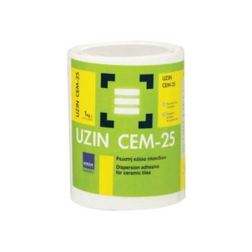 Ρευστή Κόλλα Κεραμικών Πλακιδίων CEM 25 UZIN 0,9Kgr
