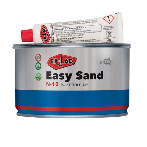 Erlac Easy Sand N-10 2K Πολυεστερικός Στόκος 390 gr + 10 gr Για Μεταλλικές Επιφάνειες 